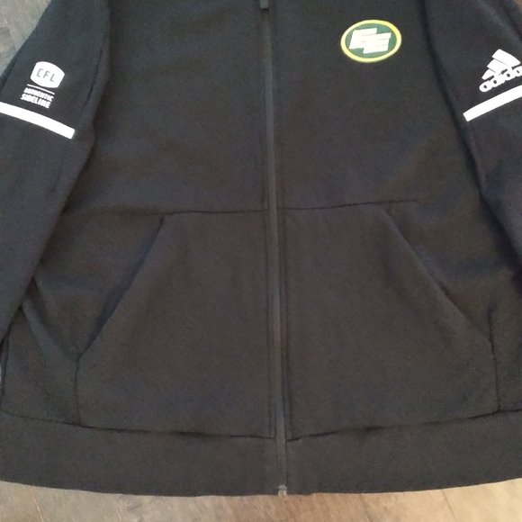 MEN’S ADIDAS CLIMALITE, EDMONTON ESKIMO’S full zipper, light jacket. Size 2XL - Picture 2 of 8